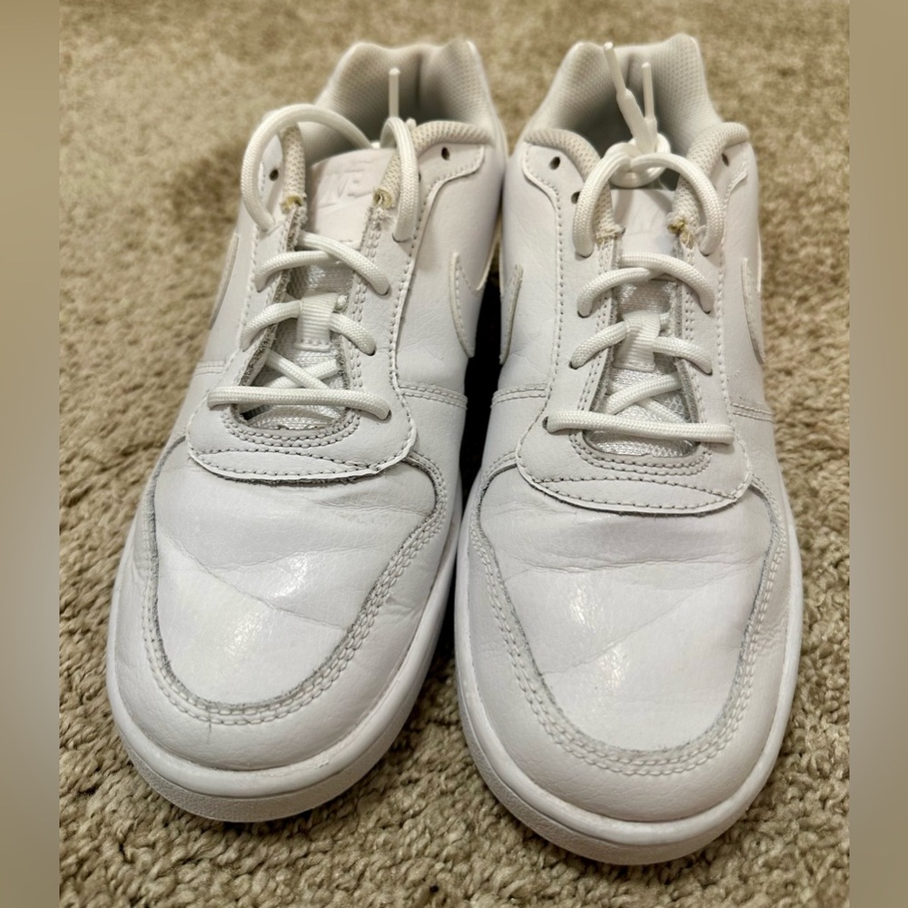 Nike Women's Court Borough Low 2 White Leather Sneakers US Size 7 | 2022